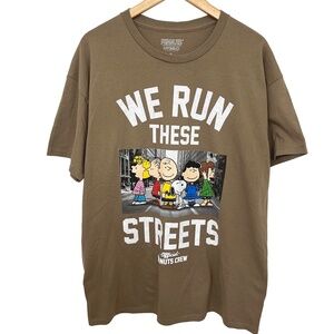 NWOT Peanuts Crew We Run These Streets T-Shirt XL